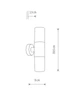 Вуличний світильник Nowodvorski 11372 Ida II E27 2x10W IP44 Bk (11372) - изображение 5