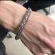 Чоловічий масивний Подвійний браслет Steel Rage Silver сталь 316L, 22 см - зображення 3