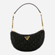 Сумка хобо жіноча маленька Guess Giully HWQA8748120-BLA Чорна (800070316722) - зображення 1