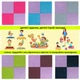Плюшевый пол пазл-модульное напольное покрытие Sticker Wall 600х600х10 мм фиолетовое (2087) - изображение 5