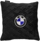 Подушка EVAtech 30 х 30 см BMW Черная с черной нитью (SPSALHRBBV005) - изображение 1