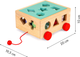 Дерев'яний візок-сортер для дітей EcoToys з блоками - навчальний куб (5903089067894) - зображення 5
