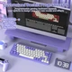 Клавиатура проводная Ajazz Ak680 Purple USB Механическая, Красные переключатели HOT SWAP - изображение 6