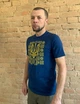 Чоловіча футболка вишиванка Ноко "Великий Тризуб" синя з жовтим орнаментом 3XL - зображення 2