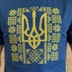 Чоловіча футболка вишиванка Ноко "Великий Тризуб" синя з жовтим орнаментом 3XL - зображення 3
