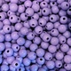Бусины (акриловые, круглые) Ø6 мм, цвет-сиреневый, арт 017833, упаковка ≈20 грамм (примерно 180-190 ш) - изображение 2