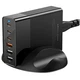 Быстрая GaN зарядка 75 Вт Blitzwolf BW-S25 6-портовое зарядное устройство 3хUSB А, 3хType C - изображение 2
