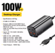 Настільний зарядний пристрій Essager 100 Вт USB C GaN швидка зарядка 4.0 QC 3.0 PD тип C для MacBook - зображення 1