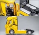 Масштабная модель автомобиля Mercedes-Benz Actros. Металлическая машинка. Желтый - изображение 2