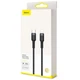 Кабель Baseus Cafule Cable Type-C to iP PD 18W 1m Gray+Black (CATLKLF-G1) - зображення 2