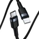 Кабель Baseus Cafule Cable Type-C to iP PD 18W 1m Gray+Black (CATLKLF-G1) - зображення 7