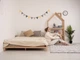 Кровать-платформа BUSY WOOD с ножками и ламелями 160x90 см Натуральное дерево - изображение 5