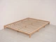 Кровать-платформа BUSY WOOD с ножками и ламелями 160x90 см Натуральное дерево - изображение 11