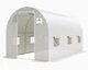 Теплица садовая, парник 2x4x2 м белая 8м2 - изображение 5