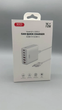 Зарядний пристрій XO 75 W Gan 3 USB+3 TYPE-З Desktop Fast Charger 1.5 м L. 0013388 - зображення 1
