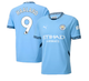 Дитяча футбольна форма Haaland №9 Manchester City 2024-2025, розмір 20 (зріст 115-125 см), біло-блакитна - зображення 3