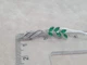 Серебряная брошь-булавка с фианитами. 9520 ЗЕЛ - изображение 3