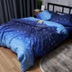 Комплект постельного белья Moon&Star Семейный 160х220х2 наволочки 2х50х70 Бязь Gold Люкс Night Glow (MS-820006576) - изображение 6