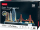 Пазли 3D Cubic Fun City Line San Francisco LED (6944588205249) - зображення 2