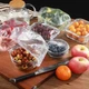 Пакети для продуктів на гумці на тарілки, кришки-чохли для посуду прозорі набір 100шт 29342 - зображення 1