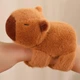 Детская мягкая игрушка - браслет капибара Capybara плюшевое украшение на руку для детей, 20х14х10 см, коричневый "P" (99307558) - изображение 1