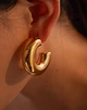 Серьги женские модная бижутерия jeweston Золотистого цвета - изображение 1