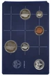 Набір монет Нідерланди набір з 6 монет 1987 Proof 5, 10, 25 центів, 1, 2,5 гульденів, срібна медаль - зображення 3