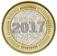 Монета Зимбабве 1 доллар 2017 Биметалл UNC - изображение 1