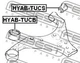 Сайлентблок важеля передній лівий/правий Febest (HYAB-TUCS) - зображення 2