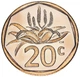 Монета ПАР 20 центів 2023 UNC - зображення 1