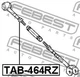 Сайлентблок рычага задний правый Febest (TAB-464RZ) - изображение 2