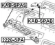 Сайлентблок важеля передній лівий Febest (KAB-SPAS) - зображення 2