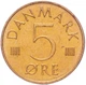 Монета Дания 5 эре 1973 VF (KM#859.1) - изображение 1