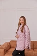 Куртка-рубашка 2в1 для беременных демисезонная Alabama размер 4XL Lullababe Пудровый - изображение 6