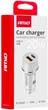 Автомобільний зарядний пристрій Amio USB-A + USB-C 20 Вт (03878/038789) - зображення 2