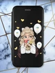 Чохол-книжка з малюнком на iPhone 7 Plus/8 Plus :: Чорний :: Українка з солодощами (принт 175) - зображення 1