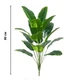 Декоративна штучна квітка - стреліція Planta Strelitzia тропічна рослина для декору дому / саду / офісу, 18 листків, 80 см, зелена "P" (98023103) - зображення 7