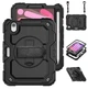Чехол Carbon Armor Cover Tablet на Apple iPad Air 13 2024 (13") / защитный чехол для планшета с ремешком в комплекте / (черный) - изображение 2