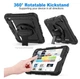 Чохол Carbon Armor Cover Tablet на Apple iPad Mini 5 2019 (7.9") / захисний чохол для планшета з ремінцем в комплекті / (чорний) - зображення 4