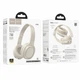 Bluetooth гарнитура HOCO W46, BT5.3, AUX, 200mAh, 20h, Type-C, белый - изображение 3