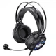 Дротові наушники HOCO W101 Streamer gaming headphones 2.4m, 3.5mm, USB, LED black - зображення 2