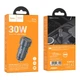 Зарядне автомобільне Hoco Z57A USB/Type-C PD30W+QC3.0 швидка зарядка для телефона Samsung/Xiaomi/Huawei/Meizu/iPhone/iPad/iPod Сірий - изображение 2