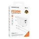 Зарядне мережеве BOROFONE BA83A (1хUSB-C/1хUSB) (PD/QC 20W) + кабель Type-C to Lightning для заряджання телефону/смартфону Білий - зображення 2