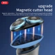 Електробритва XO CF32 для голення портативна аккумуляторна IPX6 600mAh LED-дисплей Синій - зображення 9