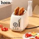 Тостер электрический горизонтальный для хлеба Hoco HJD12A Kitchen retro toaster |850 Вт, LED индикатор, 38-мм слоты, 6 уровней температуры, размораживание, подогрев, автоматический, на 2 тоста| Молочно-белый - изображение 6
