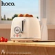 Тостер электрический горизонтальный для хлеба Hoco HJD12A Kitchen retro toaster |850 Вт, LED индикатор, 38-мм слоты, 6 уровней температуры, размораживание, подогрев, автоматический, на 2 тоста| Молочно-белый - изображение 7