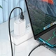 Дата кабель HOCO X109 Type C Energy silicone charging 3A 1М Чорний - зображення 4