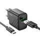 Адаптер мережевий Hoco Rich single Port charger CS21A з кабелем Type-C - зображення 2