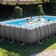 Каркасный бассейн Intex 26364 фильтр-насос, лестница, тент, подстилка 732х366х132 см 31805 л - изображение 5
