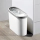 Ведро для мусора MVM BIN-08 10л Белое (BIN-08 10L WHITE) - изображение 6